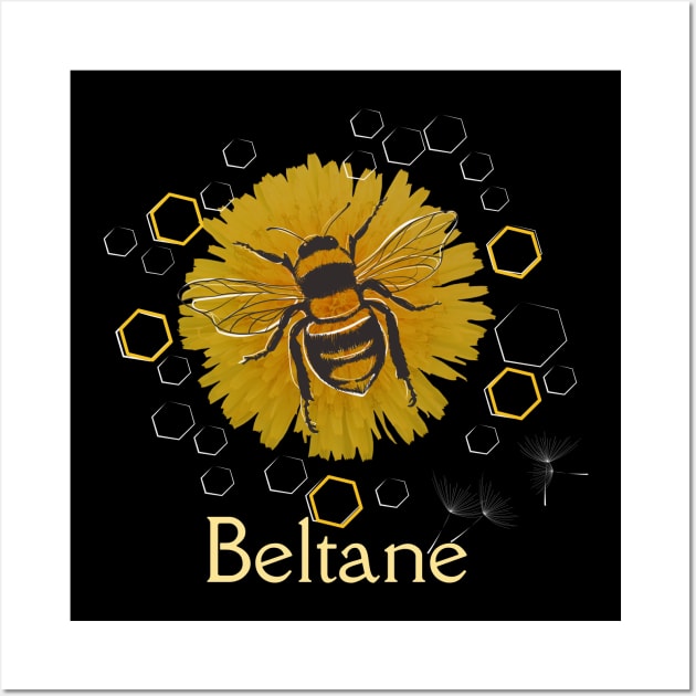Beltane Summer Bees Wall Art by AtHomeNinjaKeisha